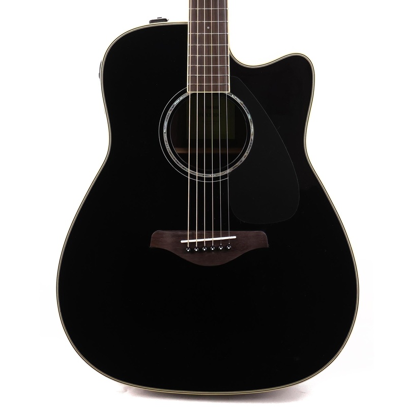 Yamaha FGX830C Dreadnought Cutaway Acoustic-Electric Black