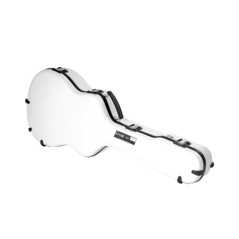 Calton Deluxe Guitar Case, Martin & Collings 14-Fret 000 / OM - White with Blue Lining