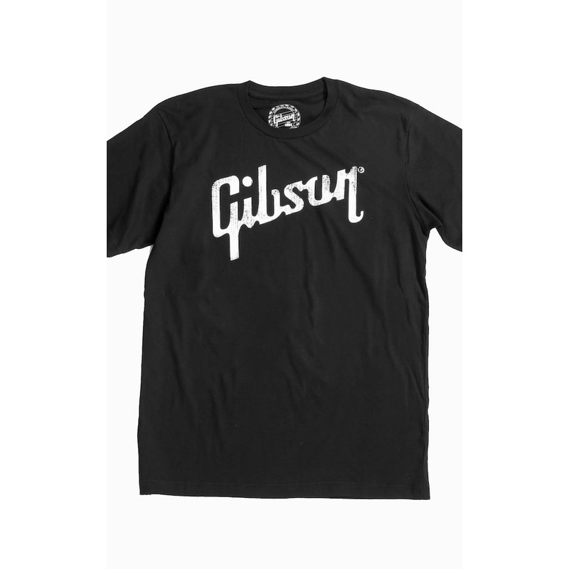 Gibson Distressed Gibson Logo T-Shirt L