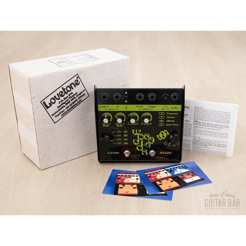 2000 Lovetone Wobulator Effects Pedal, Mint w/ Box & Paperwork