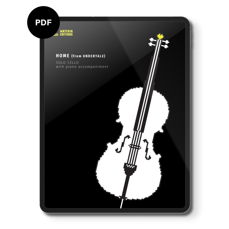 Home (from UNDERTALE) (for Solo Cello with Piano Accompaniment) Digital Sheet Music