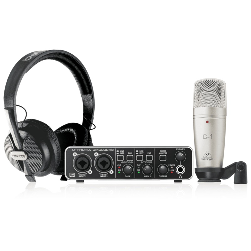 Behringer U-Phoria Studio Pro Recording/Podcasting Bundle