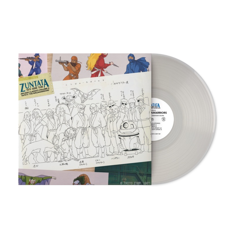 Zuntata Arcade Classics Volume 5: Taito's The Ninjawarriors (Original Video Game Soundtrack) - Hisayoshi Ogura (1xLP Vinyl Record) [Clear Variant]
