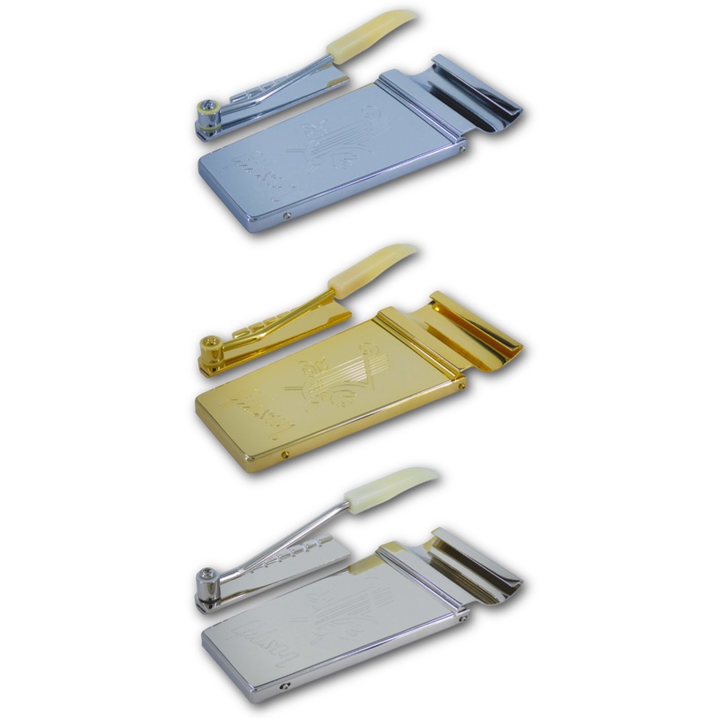 (Contemporary Series) Maestro Lyre Vibrola Tremolo Tailpiece (10 Long) Engraved - Fits Gibson Chrome