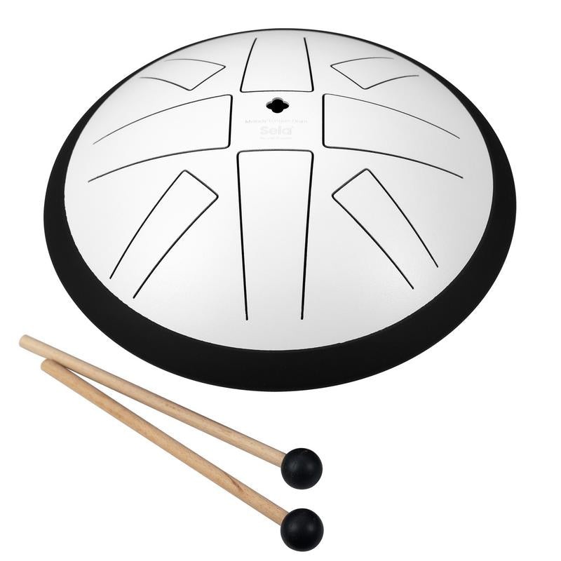 Sela SE372 10" Melody Tongue Drum, C-Pentatonic, White