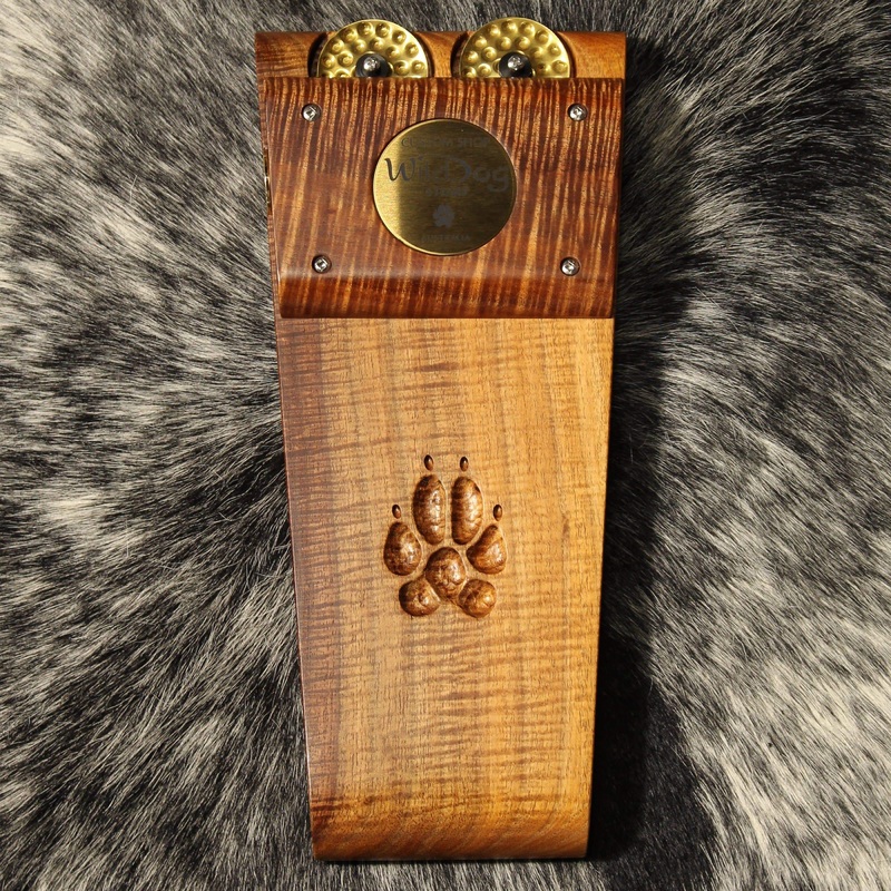 Wild Dog Custom Shop Blackwolf Stomp Box w/ Highly Figured Mastergrade Blackwood & Tamborine Jingles