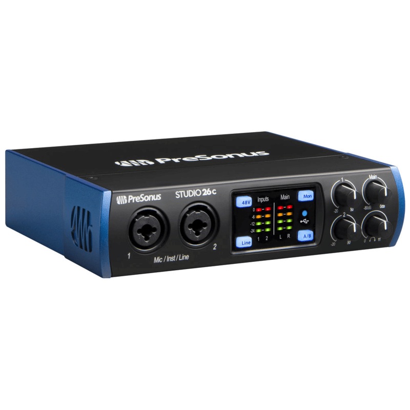 PreSonus Studio 26c Desktop 2x4 USB Type-C Audio/MIDI Interface