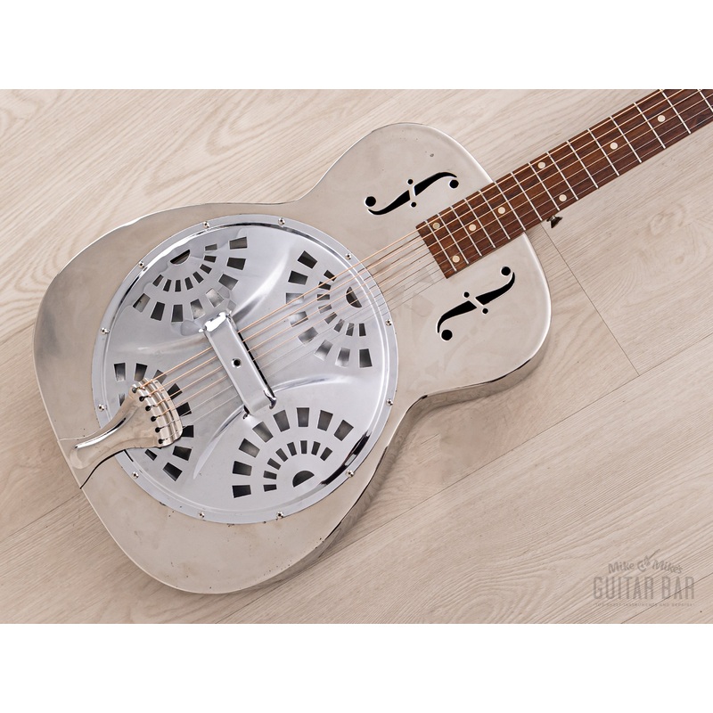 1974 OMI Dobro Model 33D Vintage Roundneck Resonator Bell Brass w/ Case