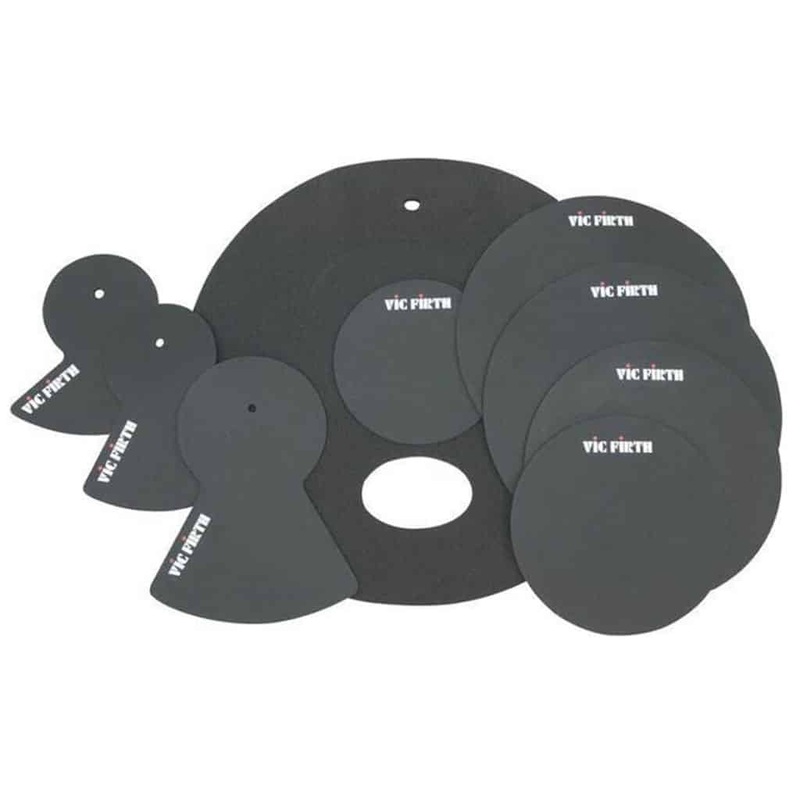 Vic Firth Drum Mute Pack 4 with 10, 12, 14(x2), 22", Hi-Hat And Cymbal x2