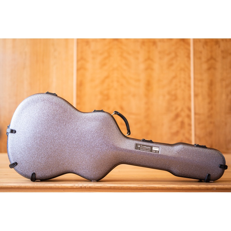 Calton OM Gunmetal Glitter / Burgundy Interior