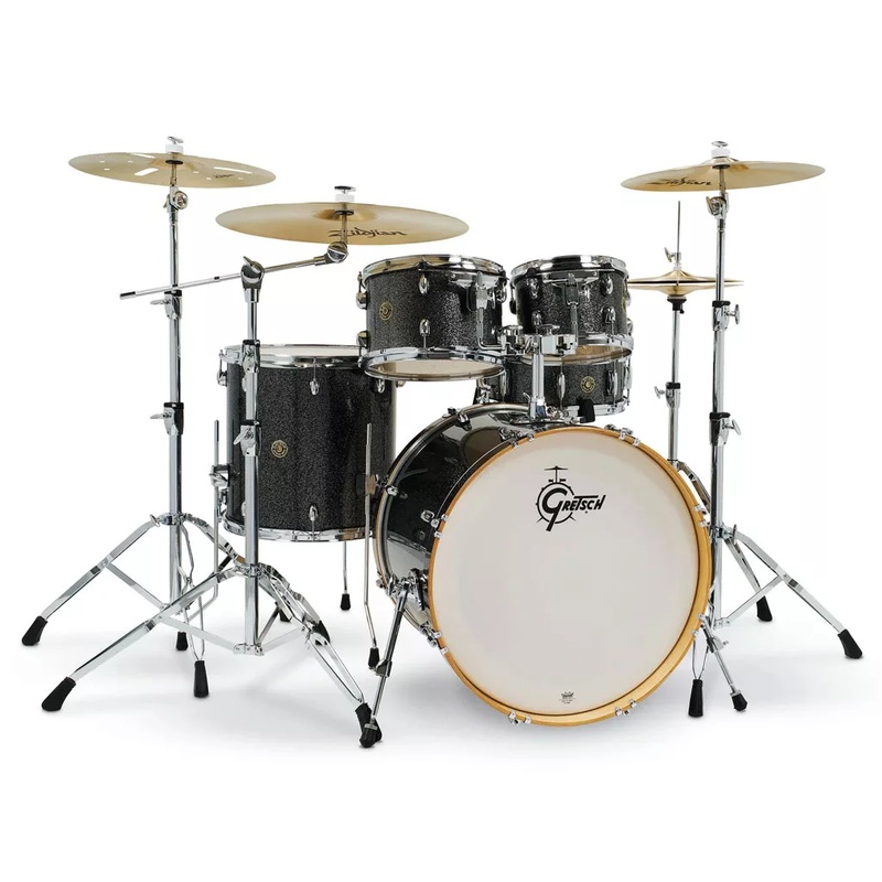 Gretsch Drums Catalina Maple CM1-E825 5-piece Shell Pack with Snare Drum - Black Stardust - (Excludes hardware and cymbals)