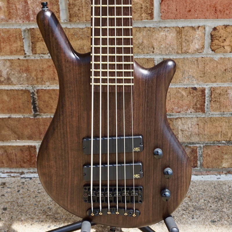 Warwick Pro Series Thumb BO-6 StringNirvana Black Transparent Satin, Black Hardware