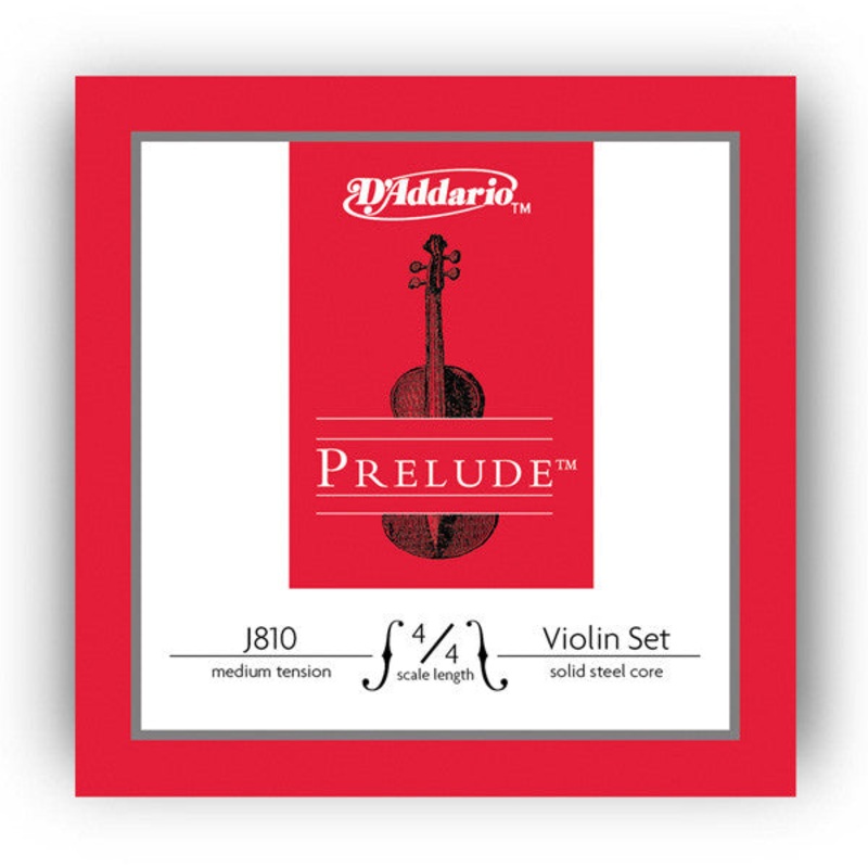D'Addario J810 Prelude Violin String Set Medium 1/2