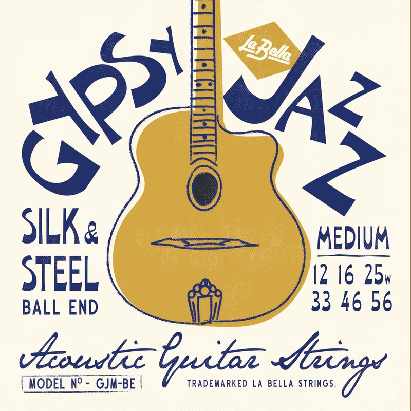 GJM-BE Gypsy Jazz Silk & Steel - Medium, Ball-Ends -