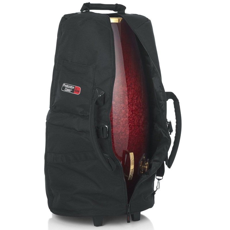 Gator GP-CONGA-W Padded Conga Bag with  Adjustable Strap; with Wheels: 29" X 17" X 17"