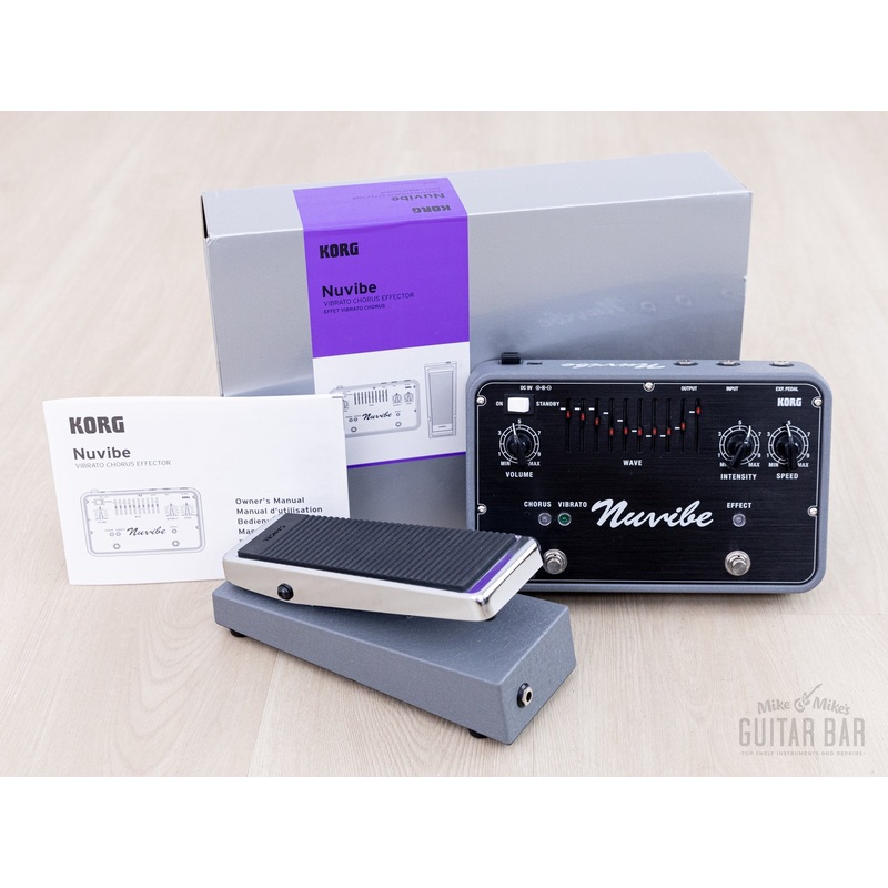 Korg Nuvibe Vibrato Chorus Effector Univibe-Style Effects Pedal, Mint w/ Box