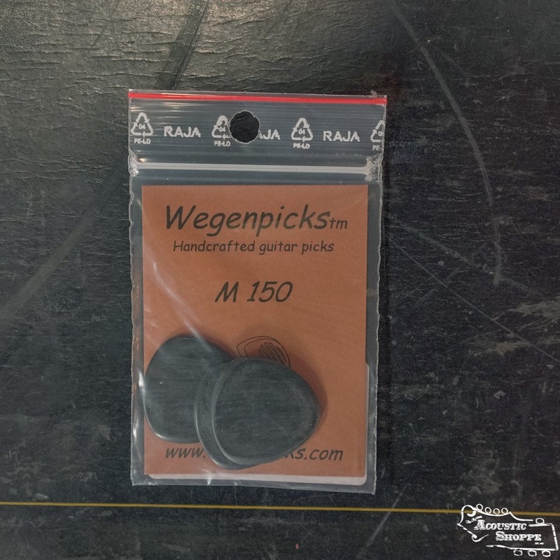 Wegen M150B Triangular Mandolin Pick - Pack of 3, Black, 1.5 mm