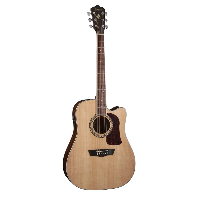 Washburn HD10SCE Acoustic-Electric Guitar, Natural