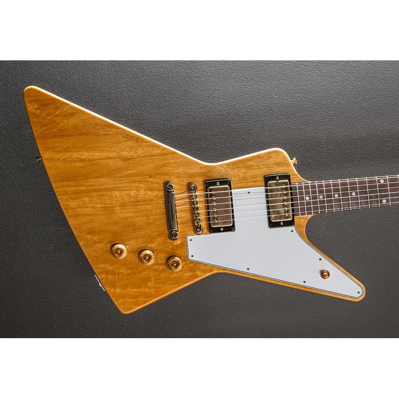 1958 Korina Explorer Reissue (White Pickguard) - Natural