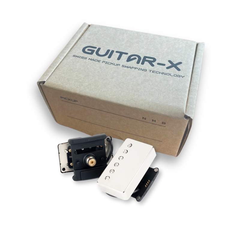 Billy F Gibbons Whiskerbuckers with Guitar-X Pickup Swapping Mounts Set