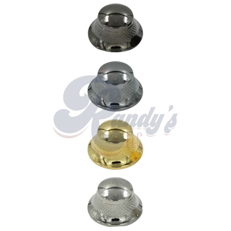 (High Performance Series) Domed Top Hat Knob - Fits Gibson Black Chrome/Cosmo Black