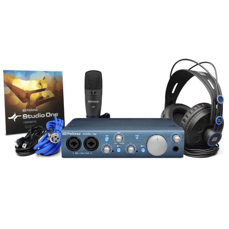 PreSonus AudioBox iTwo Studio - 2x2 USB/iPad Recording Bundle