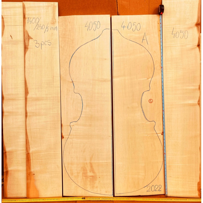 Double bass  Back and Sides No. 4050 
