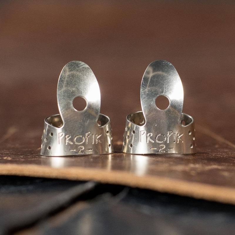 (2-Pack) ProPik Standard Nickel Single Wrap #2 Finger Pick (11-201-1122)