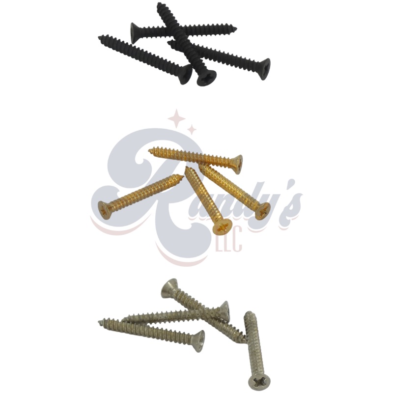 (Contemporary Series) Humbucker Pickup Mounting Ring Screws (4-Pack) Tall/Bridge - Fits Gibson Gold