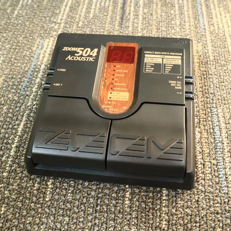Zoom 504 Acoustic Compact Multi Effects Processor Vintage Guitar Effect Pedal