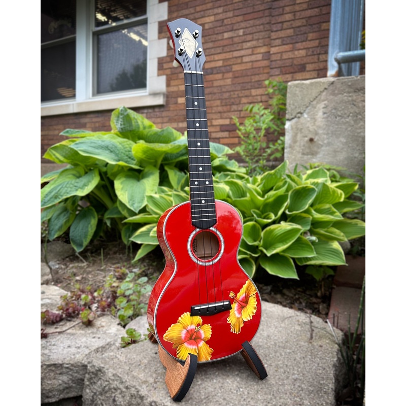 Talsma Super Concert Custom Hibiscus Ukulele (2008)
